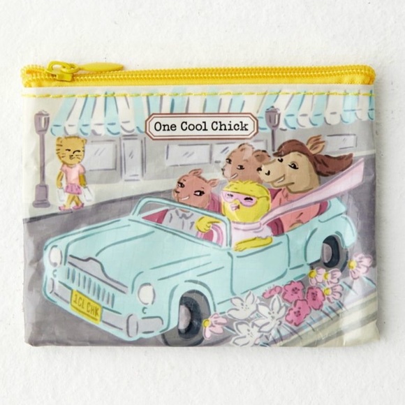 Blue Q Handbags - NWT Blue Q Mini Coin Purse One Cool Chick 🐥 😎